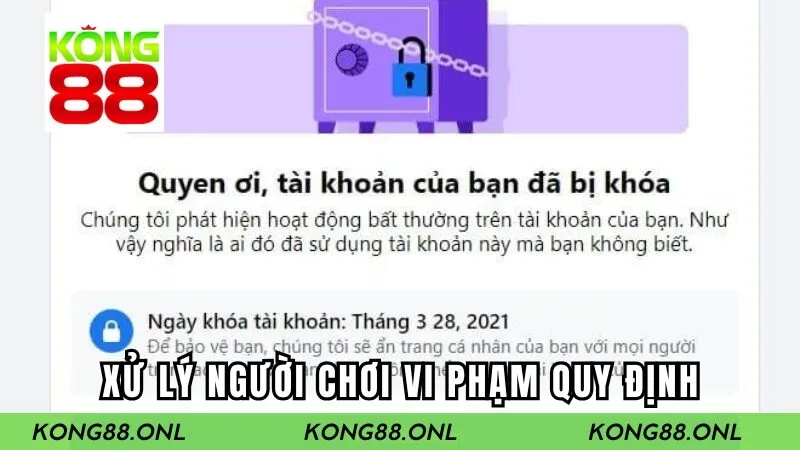 Xử lý người chơi vi phạm quy định