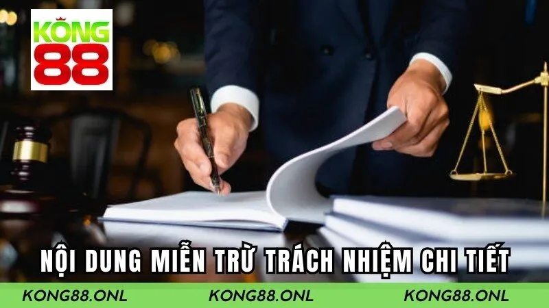 Các điều khoản hiện hành của chính sách miễn trừ trách nhiệm